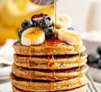 Banana Cottage Cheese Pancakes