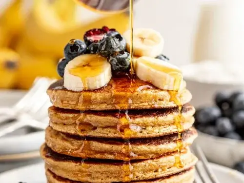 Banana Cottage Cheese Pancakes