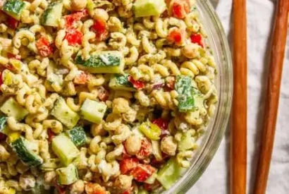 Thumbnail for High Protein Pasta Salad Recipe (Ready in 20 Minutes)